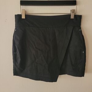 Athleta Derek Lamioc Black Wrap Skirt‎ Skort Tennis Golf Size XS Zipper Pocket